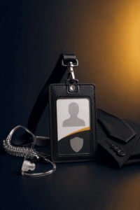 Profesional con Tarjeta de Identidad Profesional de seguridad privada